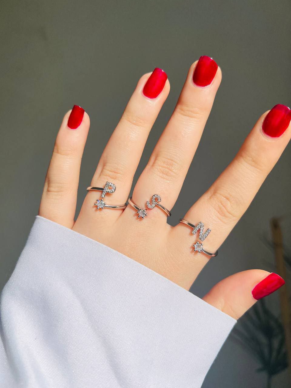 انگشتر جواهری حروف